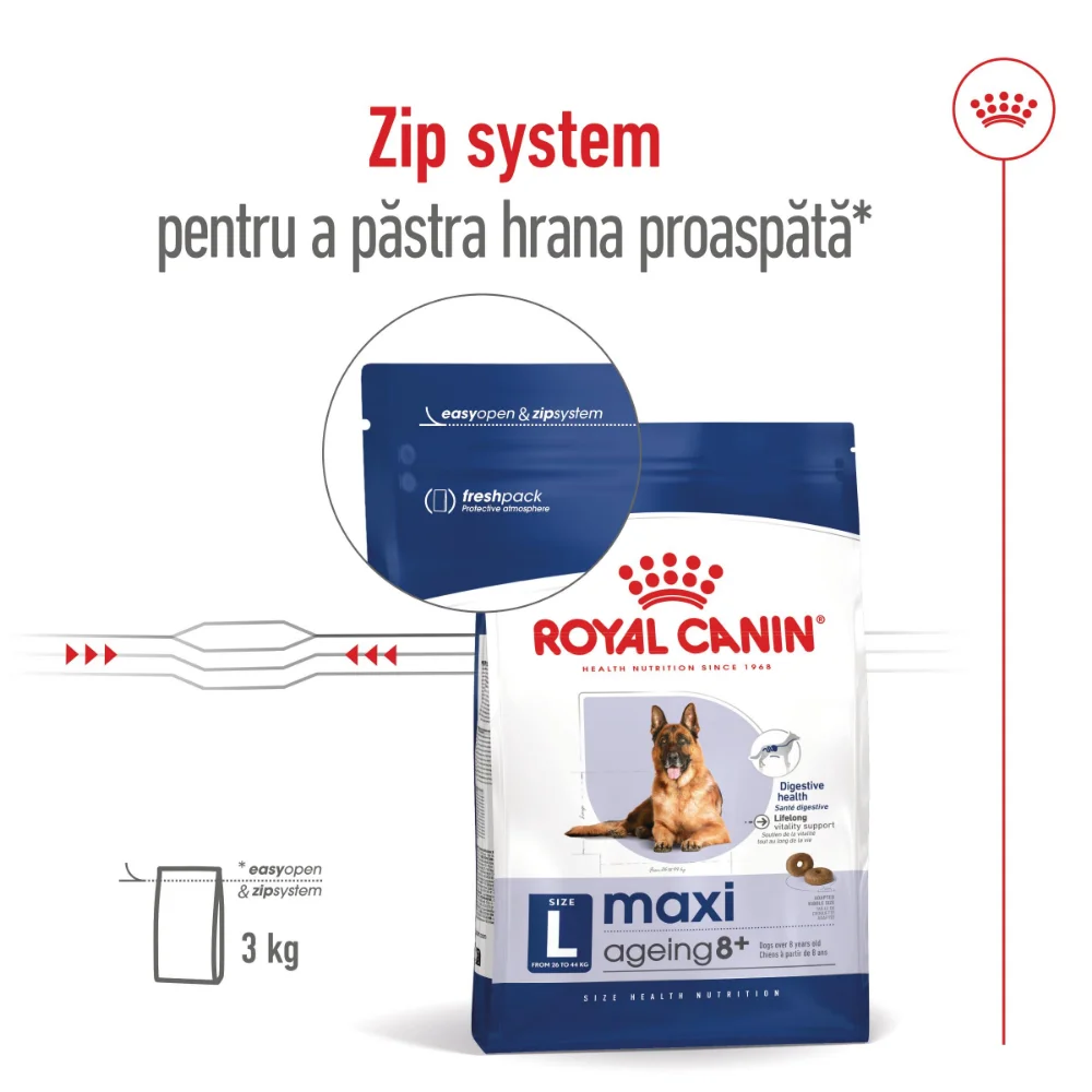 ROYAL CANIN Maxi Ageing 8+ hrană uscată câine senior, 15kg [13]