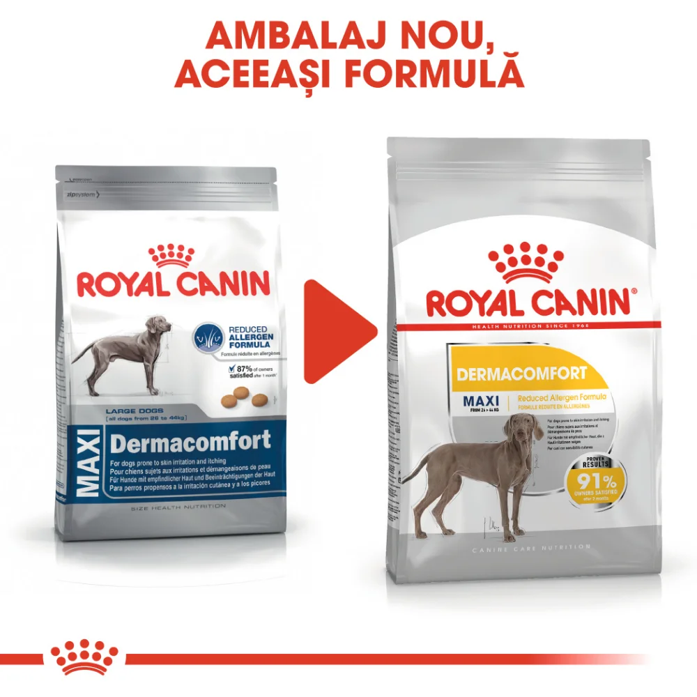 ROYAL CANIN Maxi Dermacomfort, hrană uscată câine, prevenirea iritațiilor pielii, 12kg [3]