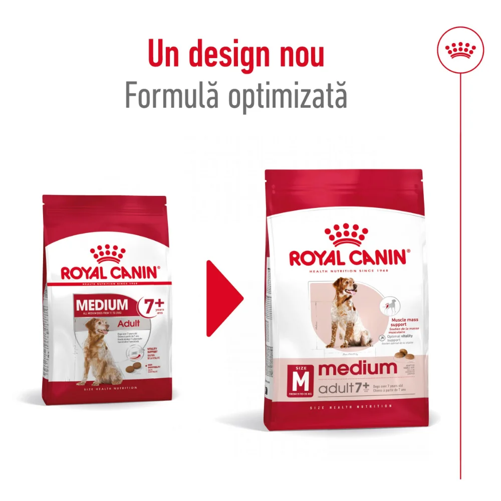 ROYAL CANIN Medium Adult 7+, hrană uscată câine, 4kg [3]