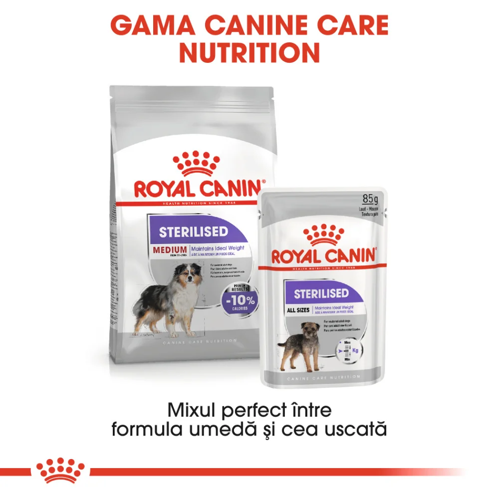 ROYAL CANIN Medium Sterilised Adult, hrană uscată câine sterilizat, 12kg [9]