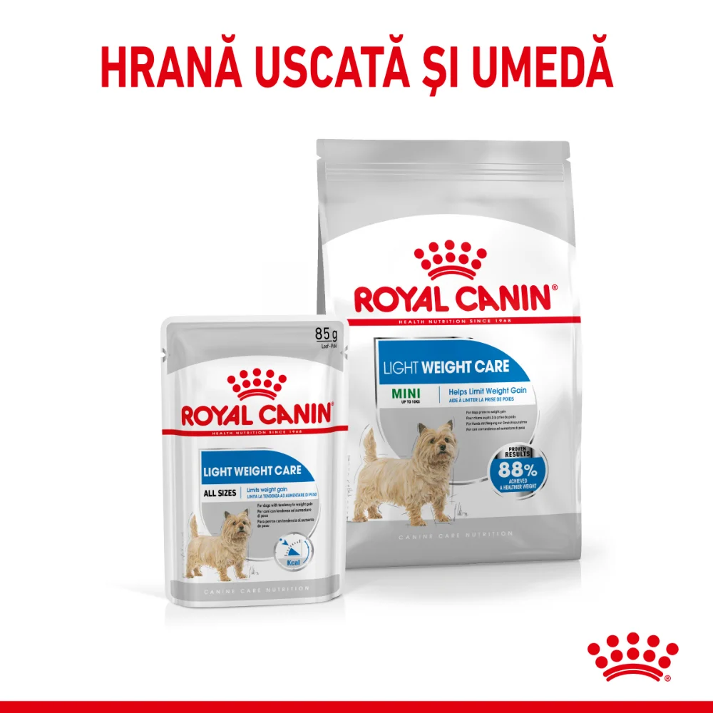 ROYAL CANIN Mini Light Weight Care Adult, hrană uscată câine, limitarea creșterii în greutate, 8kg [8]