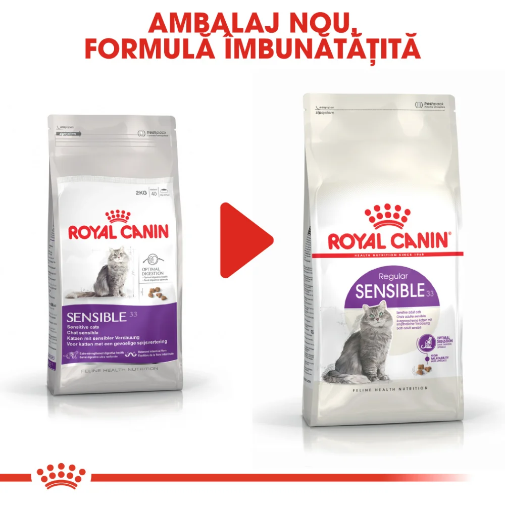 ROYAL CANIN Sensible Adult, hrană uscată pisică, digestie optimă, 2kg [3]