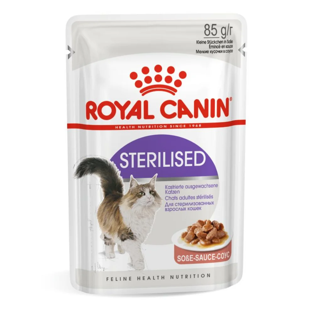 ROYAL CANIN Sterilised Adult, hrană umedă pisică sterilizată (in sos), 12x85g [2]