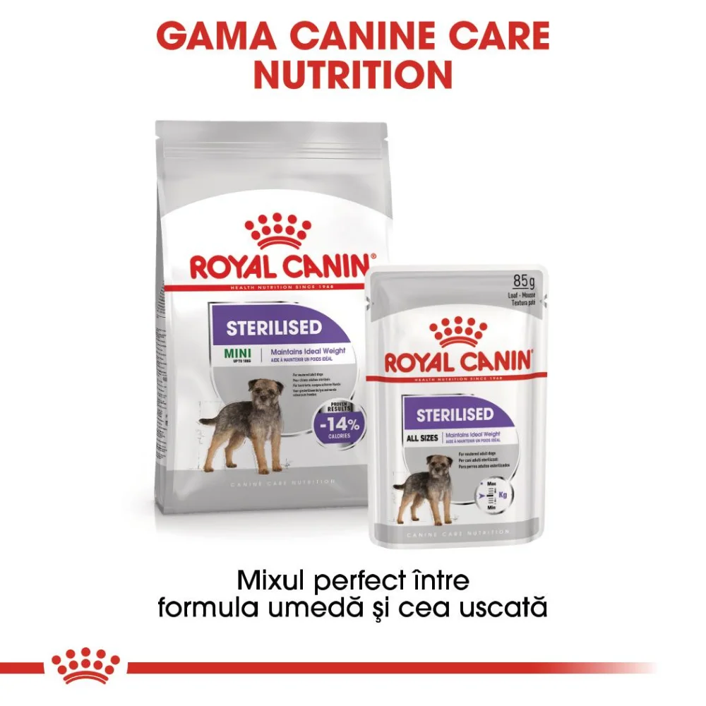 ROYAL CANIN Sterilised Adult, hrană umedă câine sterilizat (pate), 12x85g [8]