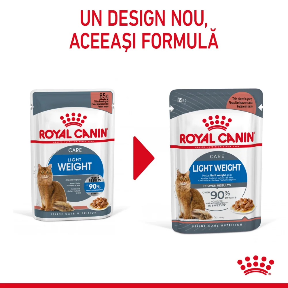 ROYAL CANIN Light Weight Care Adult, hrană umedă pisică, limitarea creșterii în greutate (în sos), 12x85g [4]