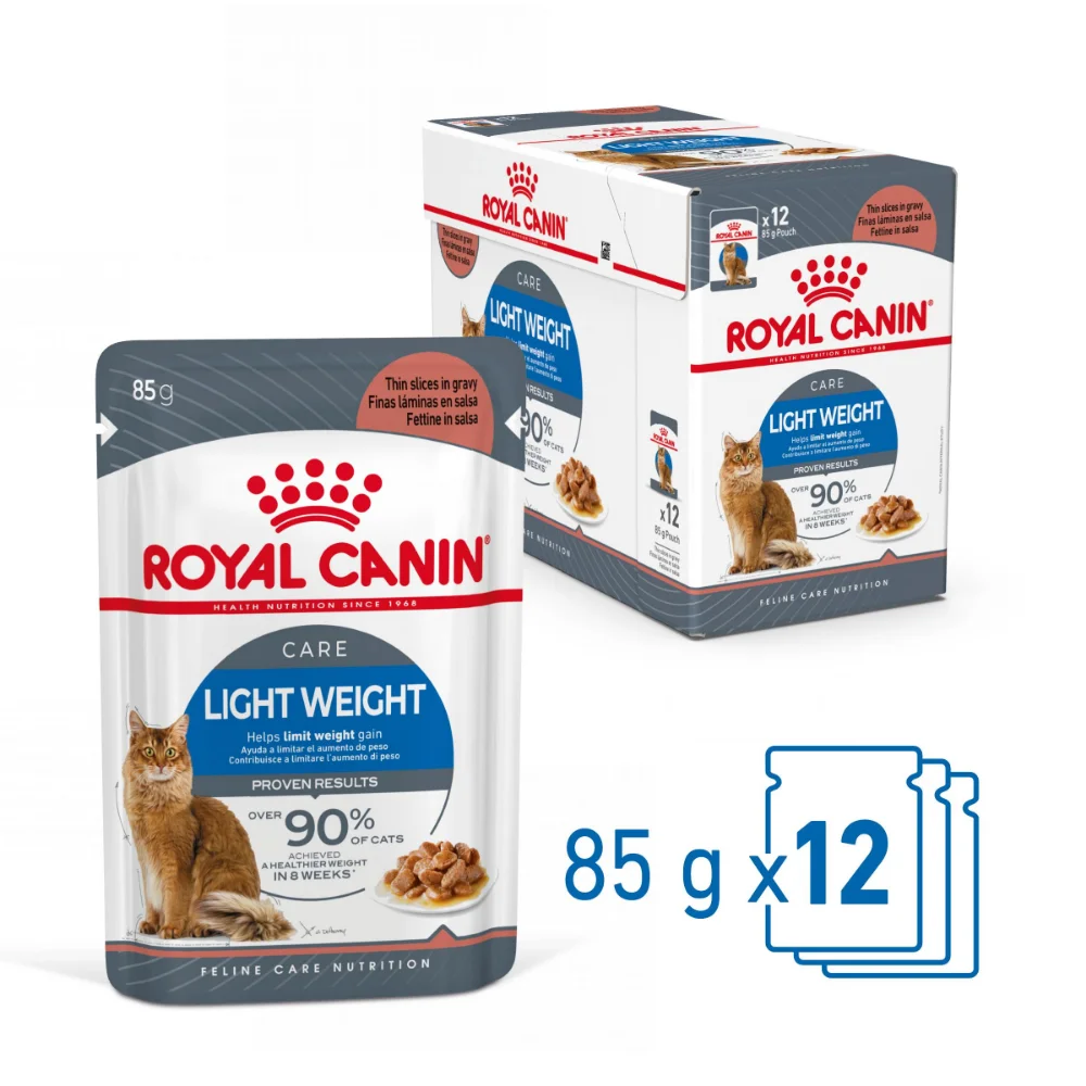 ROYAL CANIN Light Weight Care Adult, hrană umedă pisică, limitarea creșterii în greutate (în sos), 12x85g [3]