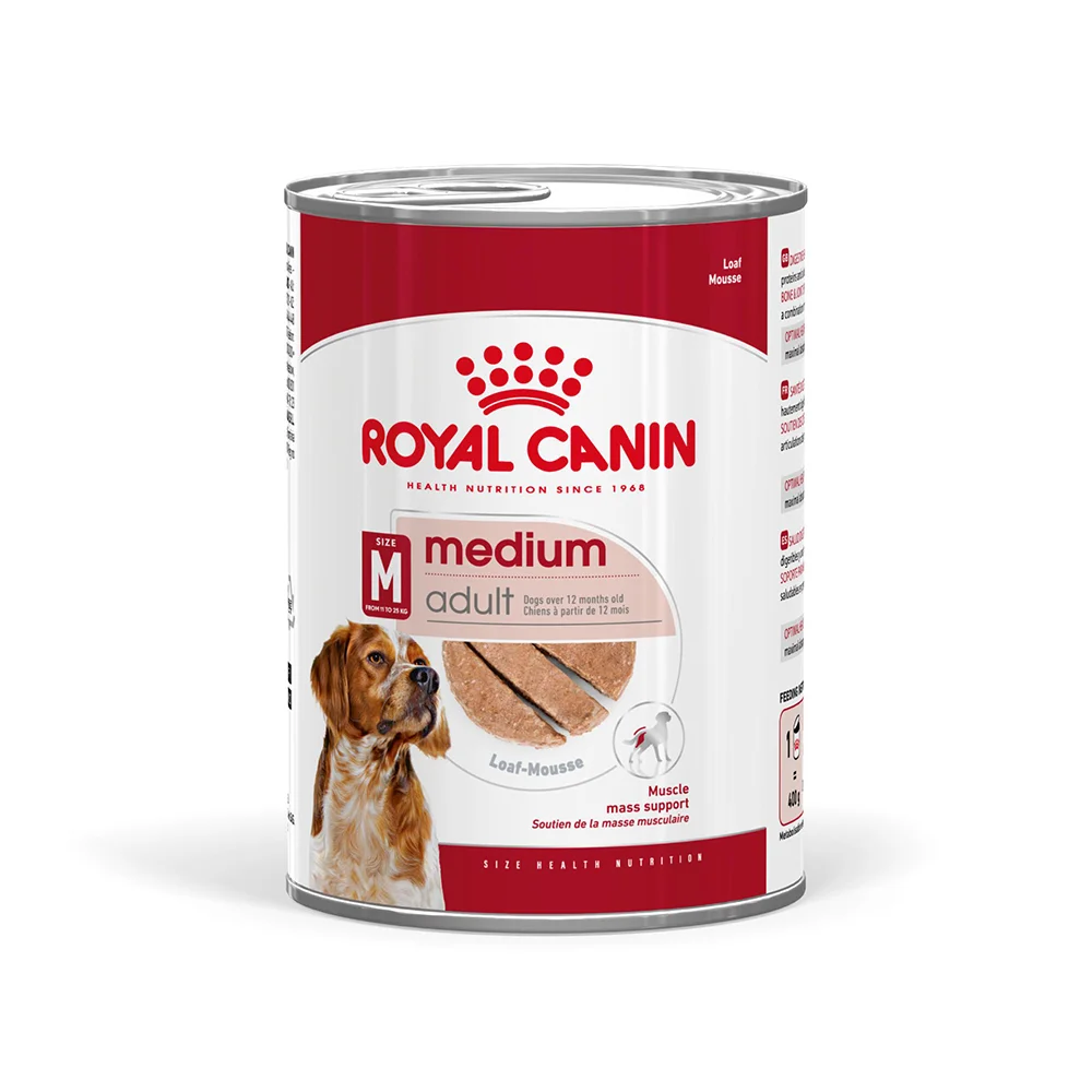 ROYAL CANIN Medium Adult, hrană umedă câine (în sos), 6x410g [2]