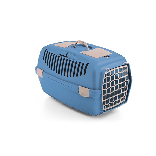 Cușcă Transport, STEFANPLAST, Gulliver Nr. 3, cu ușă de plastic, Arctic Blue, 61x40x38 cm [1]