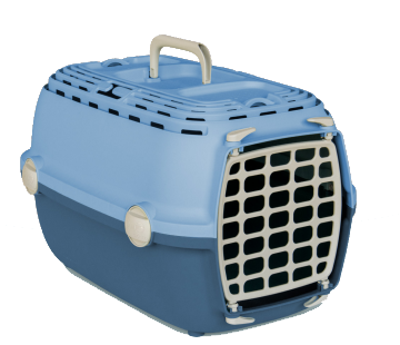 Cușcă Transport, STEFANPLAST, Horizon, Plastic, Pastel Blue, 48x32x30 cm [1]