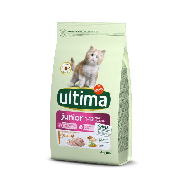 Hrană Uscată Pisică Junior, ULTIMA, Pui, 1.5kg [1]