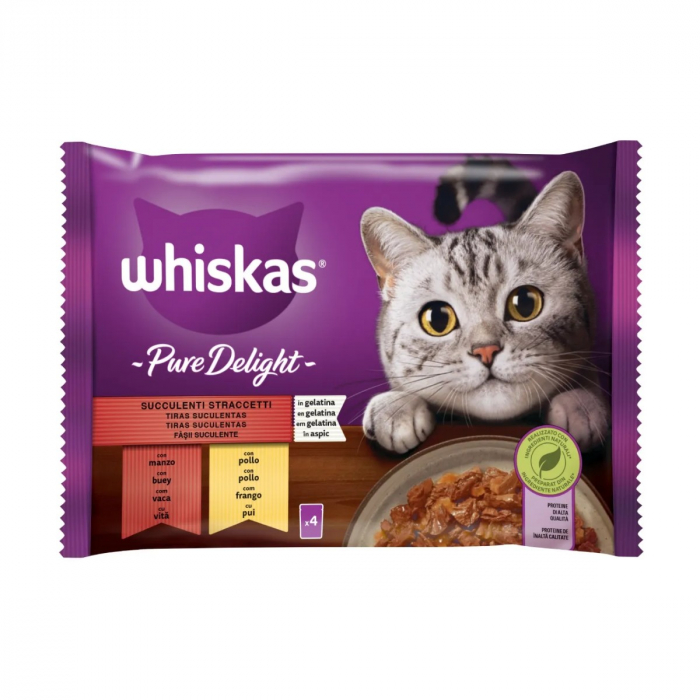 Hrana Umeda Pisici WHISKAS Pure Delight Selectii Clasice in Aspic 4x85g [2]