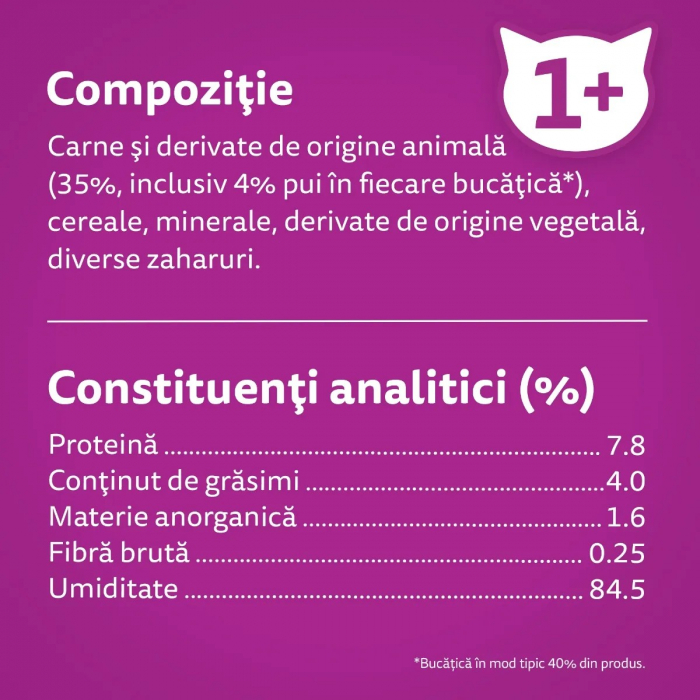 Hrana Umeda Pisici WHISKAS Pui in Aspic 85g [3]