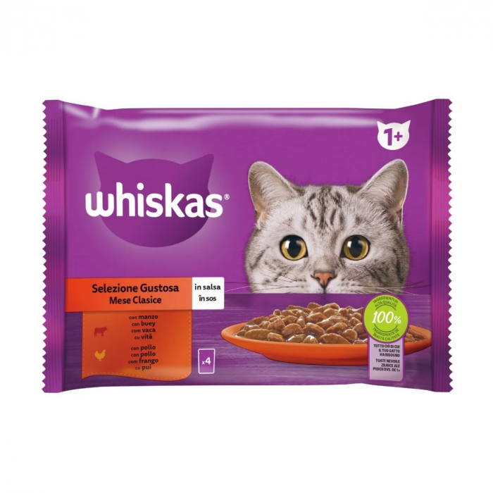 Hrana Umeda Pisici WHISKAS Selectii Clasice 4x85g [2]