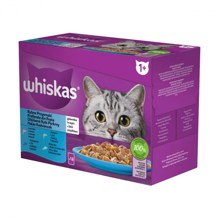 Hrana Umeda Pisici WHISKAS Selectii Peste in Aspuc 12x85g [3]