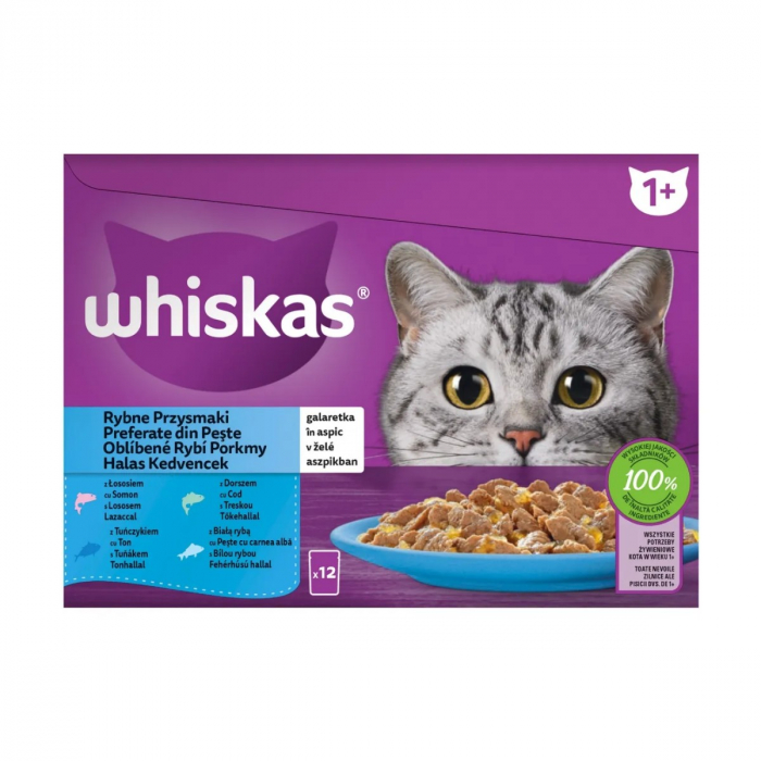 Hrana Umeda Pisici WHISKAS Selectii Peste in Aspuc 12x85g [2]