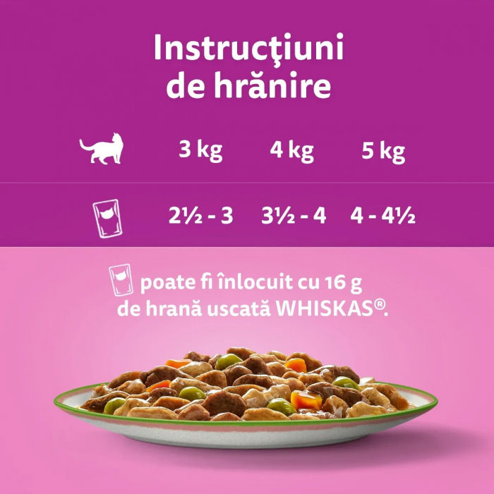 Hrana Umeda Pisici WHISKAS Tasty Mix Chef's Choice in Sos 4x85g [4]