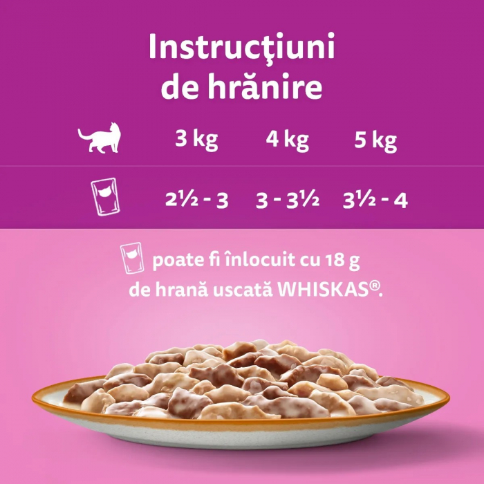Hrana Umeda Pisici WHISKAS Tasty Mix Meniu Cremos Miel in Sos 85g [4]