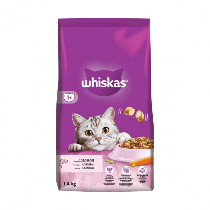 Hrana Uscata Pisici WHISKAS Adult Somon 1,4kg [3]