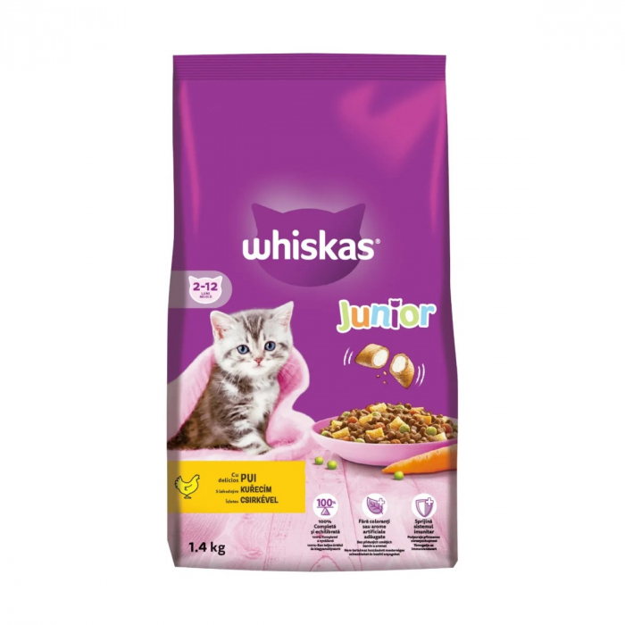 Hrana Uscata Pisici WHISKAS Kitten Pui 1,4kg [3]