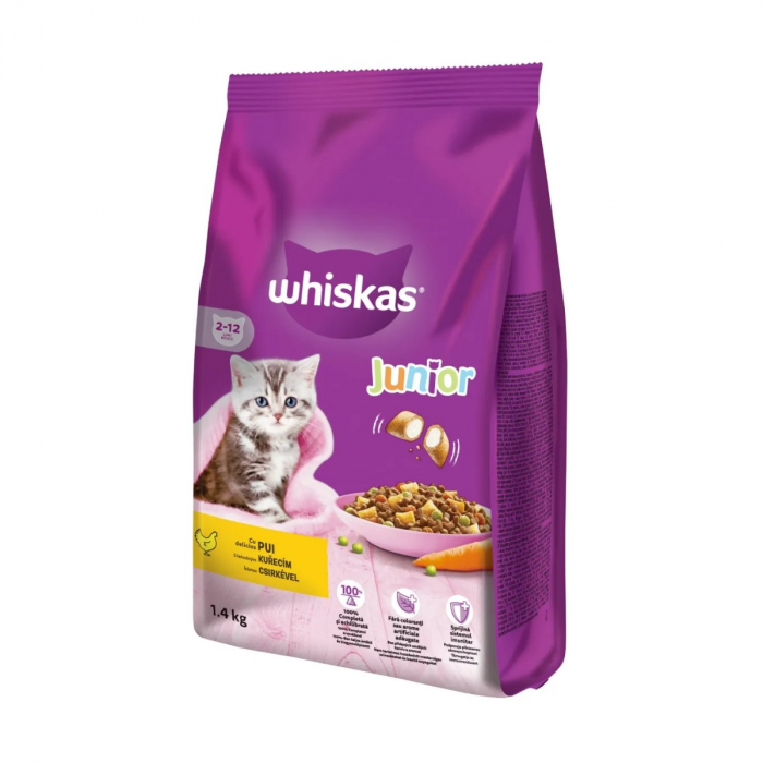 Hrana Uscata Pisici WHISKAS Kitten Pui 1,4kg [2]