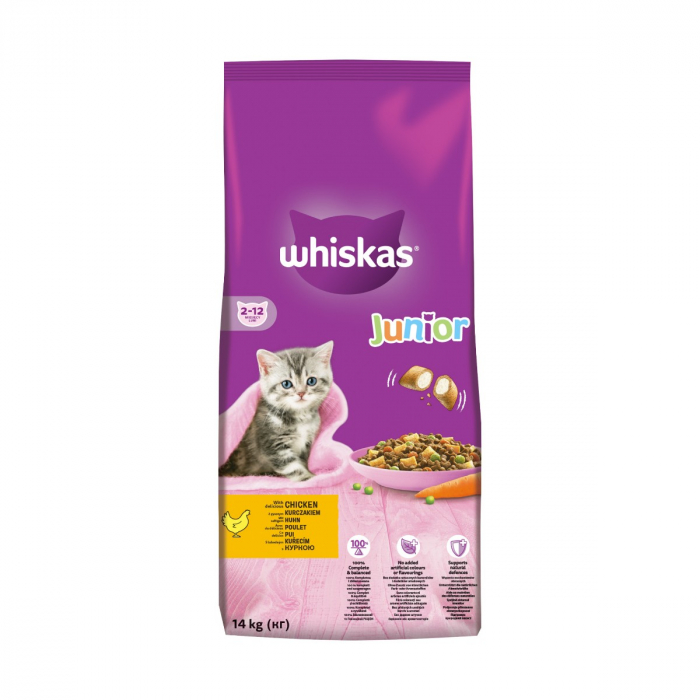 Hrana Uscata Pisici Whiskas Kitten Pui 14kg [3]