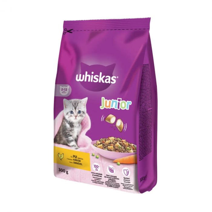 Hrana Uscata Pisici WHISKAS Kitten Pui 300g [2]