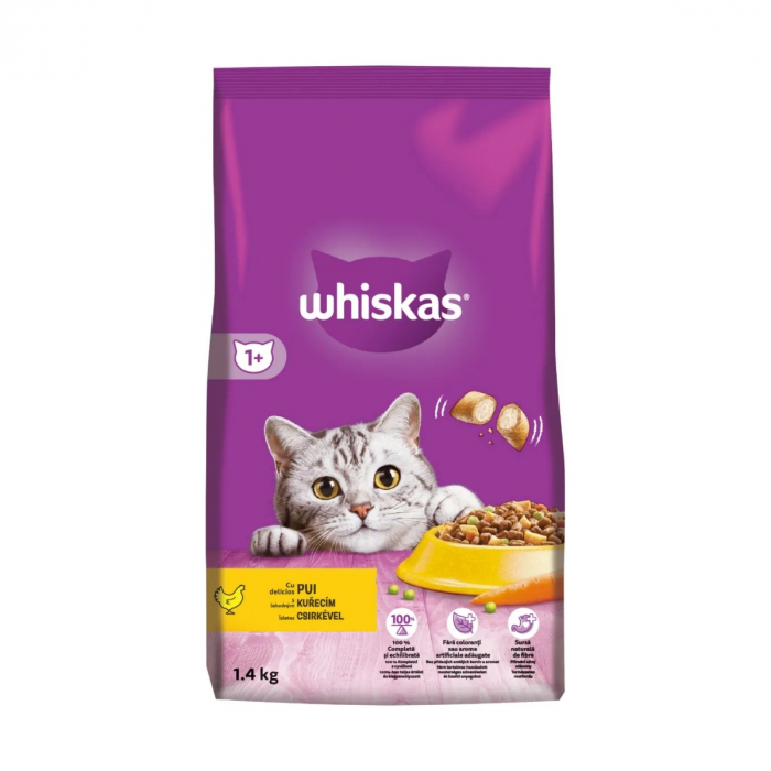 Hrana Uscata Pisici WHISKEY Adult Pui si Ficat 1,4kg [3]