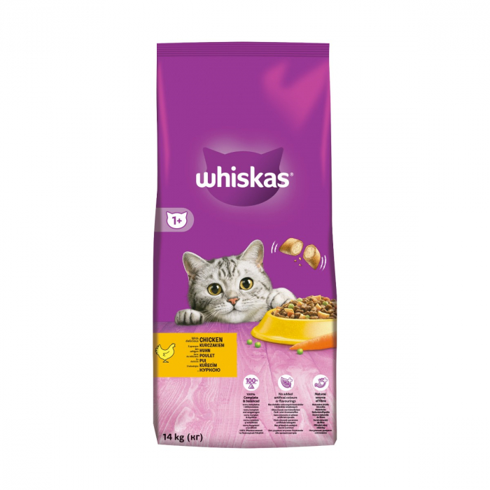 Hrana Uscata Pisici WHISKAS Adult Pui si Ficat 14kg [3]