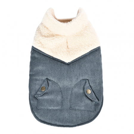 Câini - 4DOG DELUXE Haină pentru Câine, Woofwear Gri, 40 cm