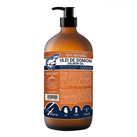Câini - 4PETS Ulei Somon 500ml