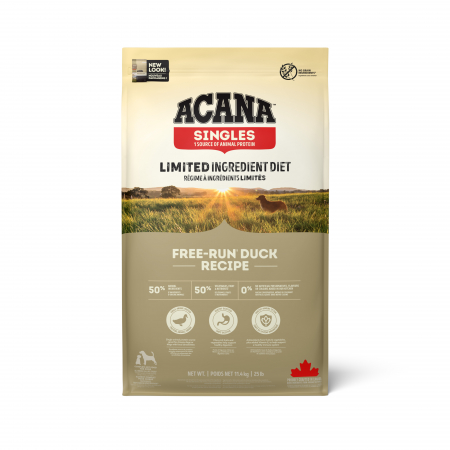 ACANA Singles, Hrană Uscată Câine Adult, Rață și Pere, 11,4 kg [1]