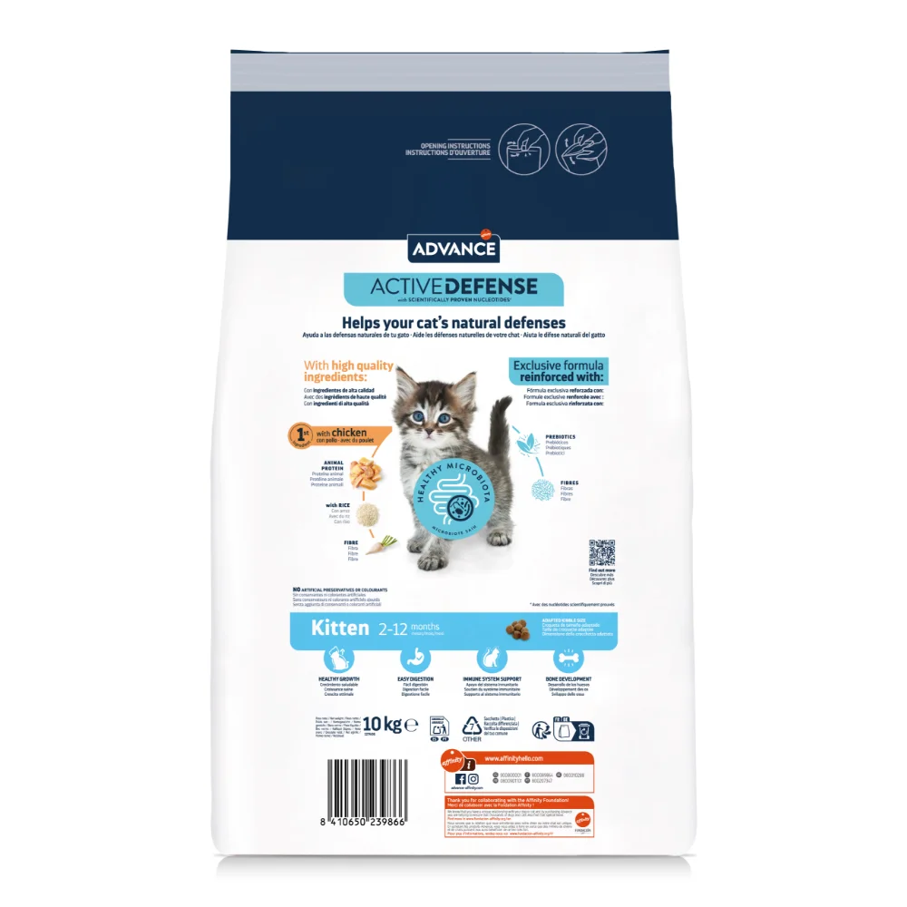 ADVANCE Kitten, Hrană Uscată Pisică Junior, Pui și Orez, 10kg [3]