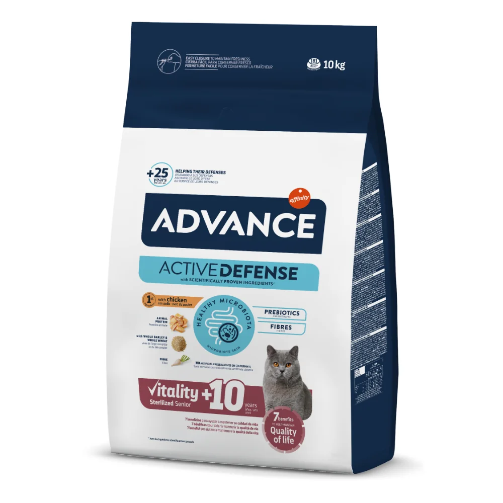 ADVANCE Vitality, Hrană Uscată Pisică Senior +10, Sterilizat, 10kg [0]