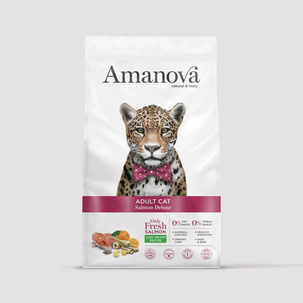 Pisică Adult - Hrană Uscată Pisică Adult, AMANOVA, Hipoalergenic, Somon, 1.5kg