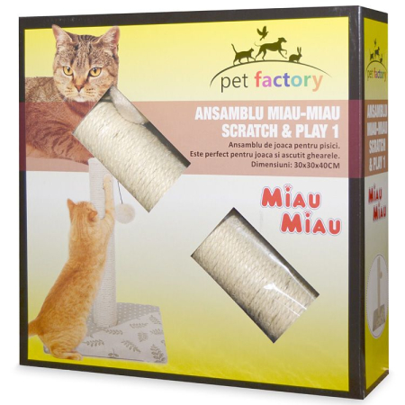 Ansamblu Pisici MIAU MIAU Scratch and Play 1 30x30x40cm – DELISTAT [1]