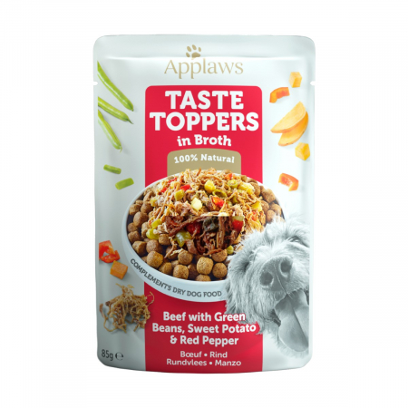 Câini - Applaws Plic cu Vita si Vegetale in Supa, Hrana Umeda Caine 85g