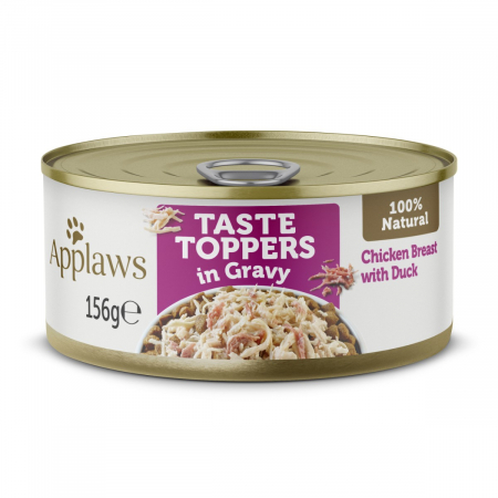 Câini - Applaws Toppers cu Pui si Rata in Sos, Hrana Umeda Caine 156g