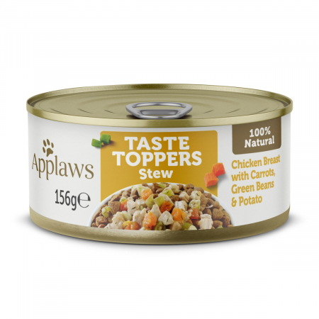 Câini - Applaws Toppers cu Pui si Vegetale, Hrana Umeda Caine 156g