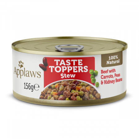 Câini - Applaws Toppers cu Vita si Vegetale, Hrana Umeda Caine 156g