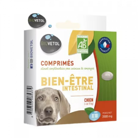 Bien-Etre Bio Intestinal Caini Talie Mare 10 Tablete