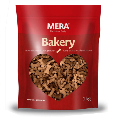 Câini - Recompense pentru Câine Adult, MERA Bakery, Oase, Miel și Orez, 1kg