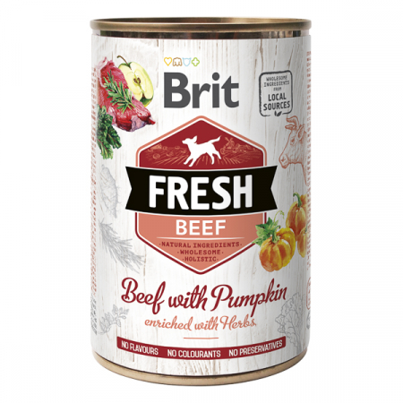 Câini - Hrana Umeda Caini BRIT Fresh Vita si Dovleac 400g