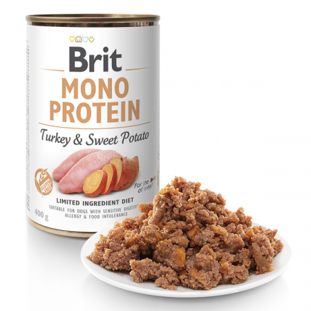 Hrana Umeda Caini BRIT Mono Protein Curcan si Cartof Dulce 400g [1]