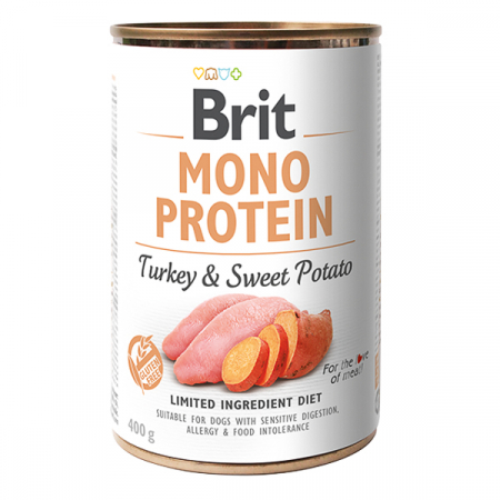 Câini - Hrana Umeda Caini BRIT Mono Protein Curcan si Cartof Dulce 400g