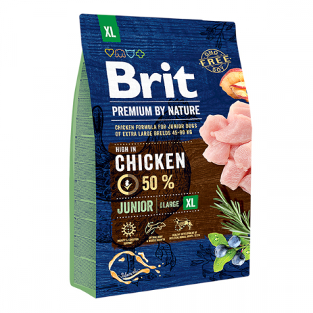 Hrana Uscata Caini BRIT Premium by Nature Giant Junior 3kg – DELISTAT