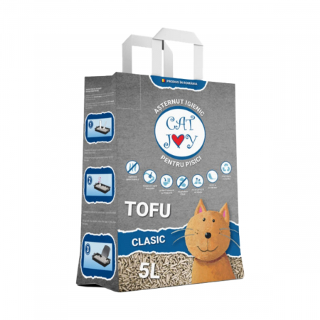 CAT JOY Tofu, Așternut Igienic pentru Pisică, Clasic, 5L