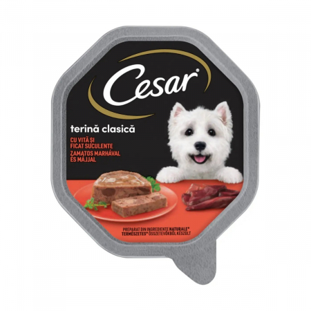 Câini - Hrana Umeda Caini CESAR Pateu Vita 150g
