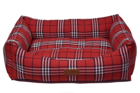 Câini - Culcus 4DOG DELUXE Danish XL 95x70x22CM Rosu