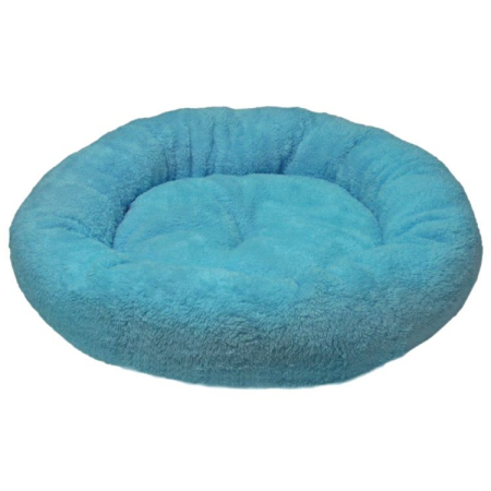 Câini - Culcus 4DOG Deluxe Rotund Plush S 52x9CM Albastru