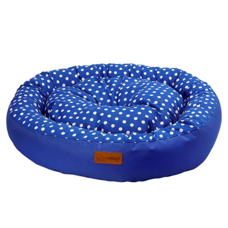 Culcușuri & Saltele Câini - Culcus 4DOG Deluxe Rotund Tarte S 65x15CM Albastru